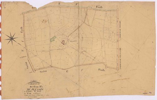 Carquefou - Section F2 Plessis (section du) ; 353-476