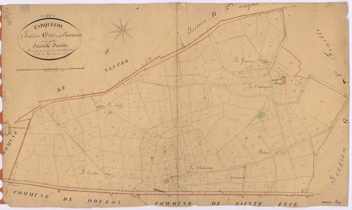 Carquefou - Section G2 Cadranière (section de La) ; 243-486