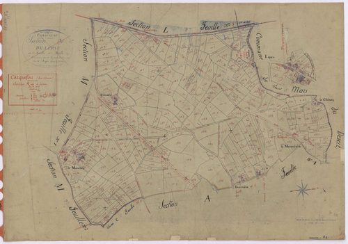 Carquefou - Section A2 Lepau (section de) ; 438-785