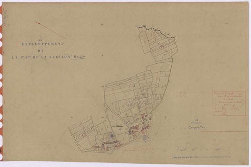 Carquefou - Section B2 (développement) Gouachère (section de La) ; 149-354 ; développement du village de La Gouachère