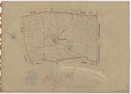 Carquefou - Section F2 Plessis (section du) ; 267-500