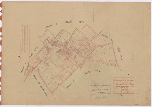 Carquefou - Section I2 Bourg (section du) ; 301-557