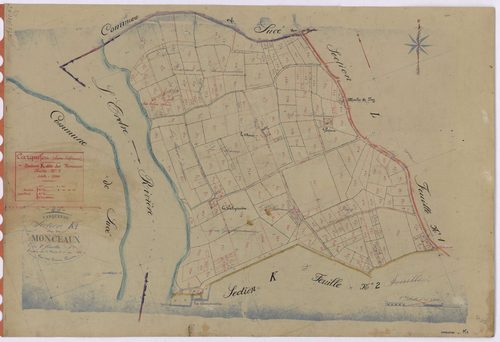 Carquefou - Section K1 Monceaux (section des) ; 1-224