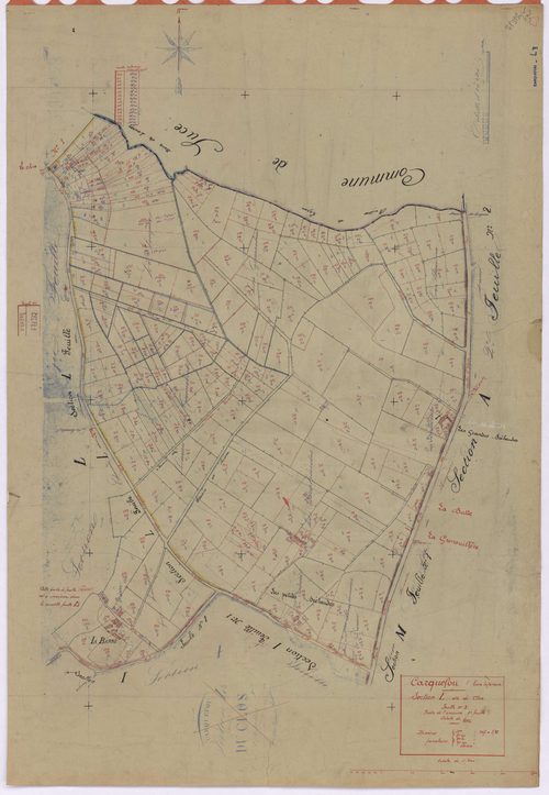 Carquefou - Section L3 Clos (section du) ; 607-876