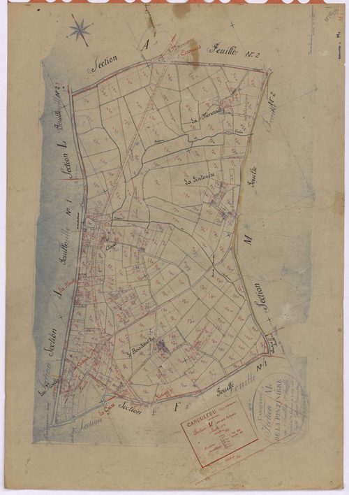 Carquefou - Section M1 Pintinière (section de La) ; 1-316