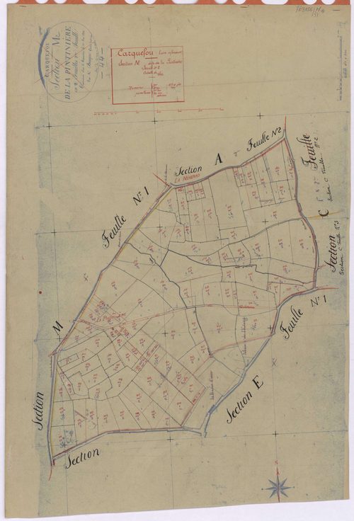 Carquefou - Section M2 Pintinière (section de La) ; 317-421