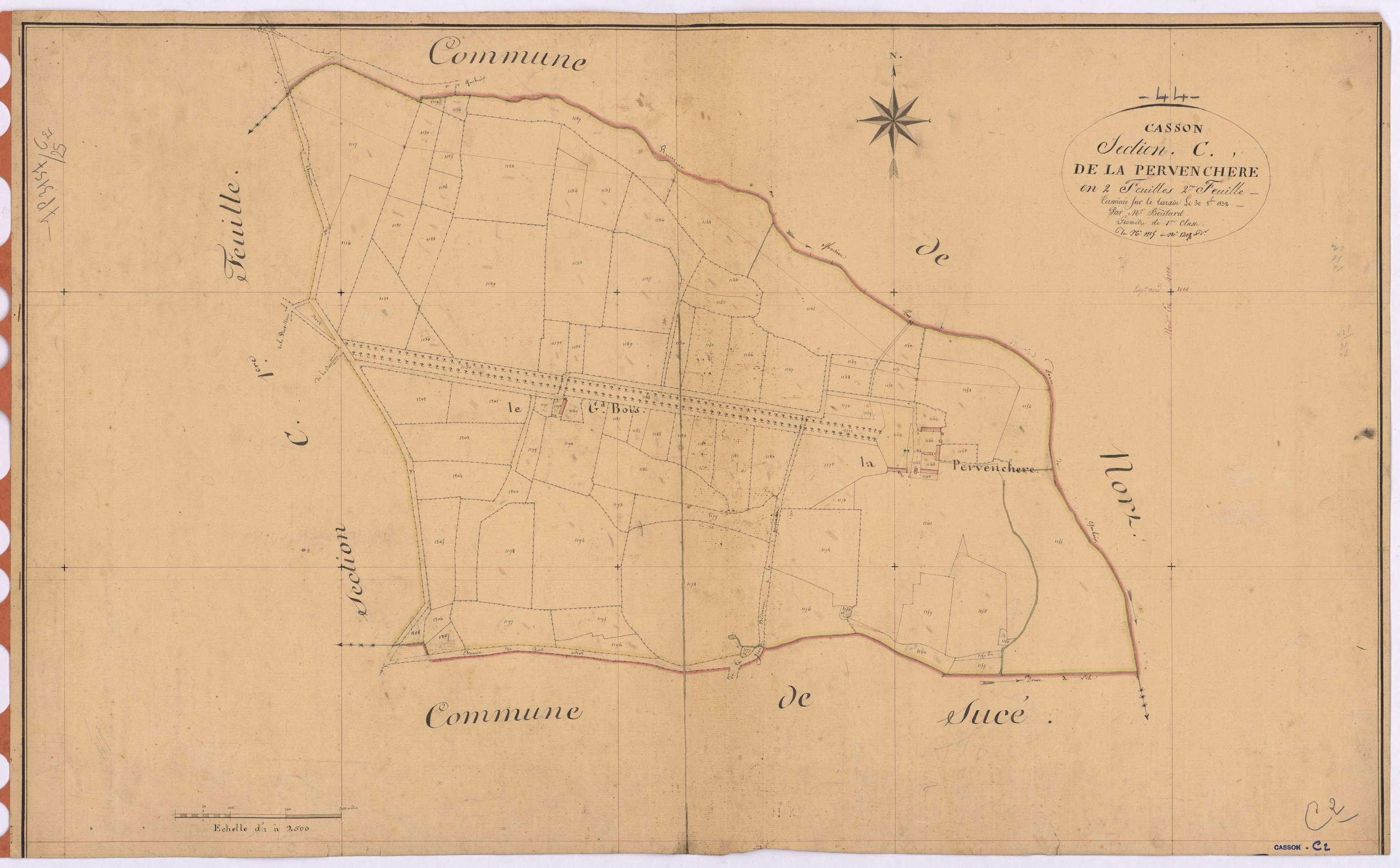 Casson - Section C2 Pervenchère (section de La) ; 1116-1208