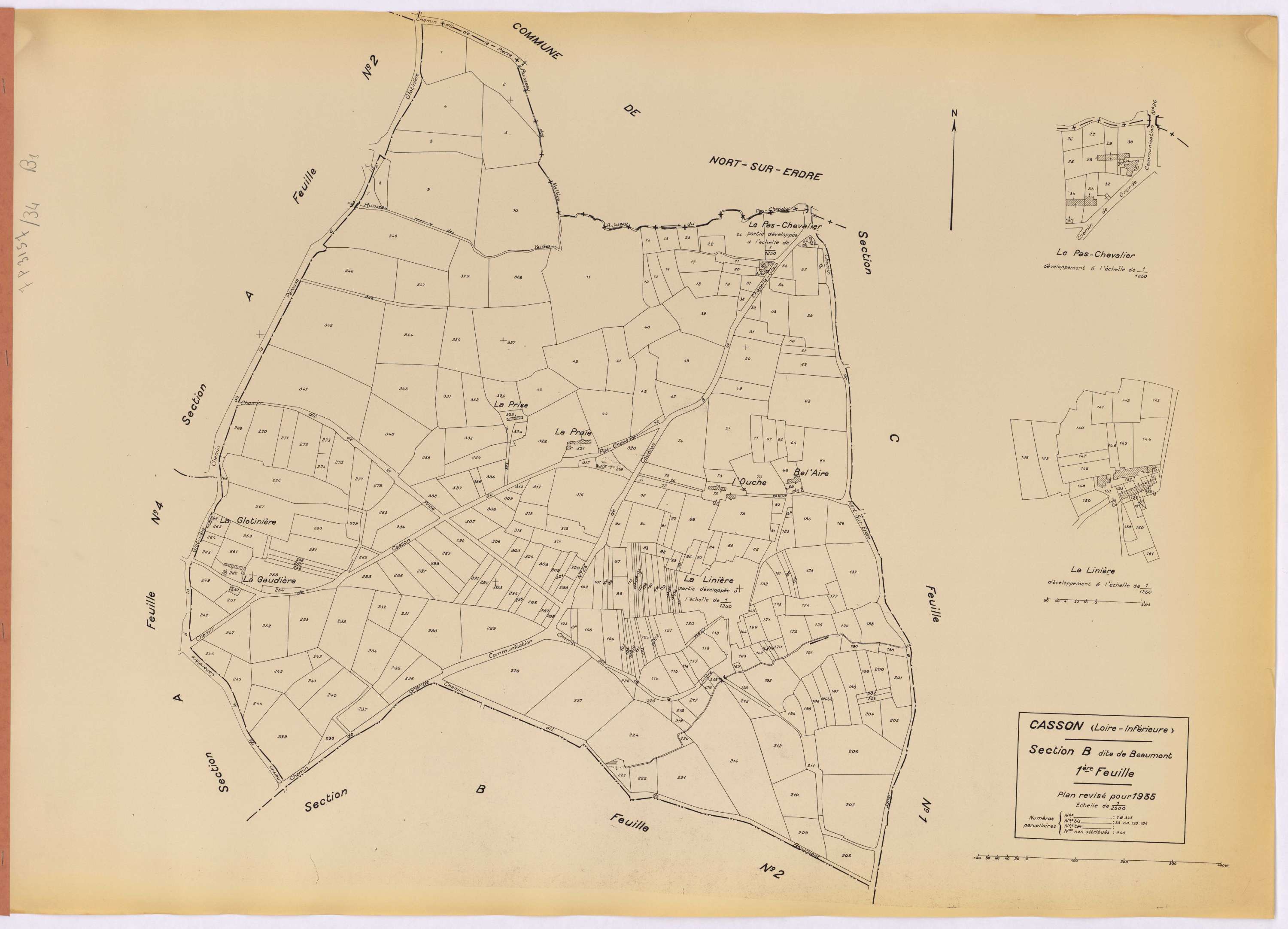 Casson - Section B1 Beaumont (section de) ; 1-348
