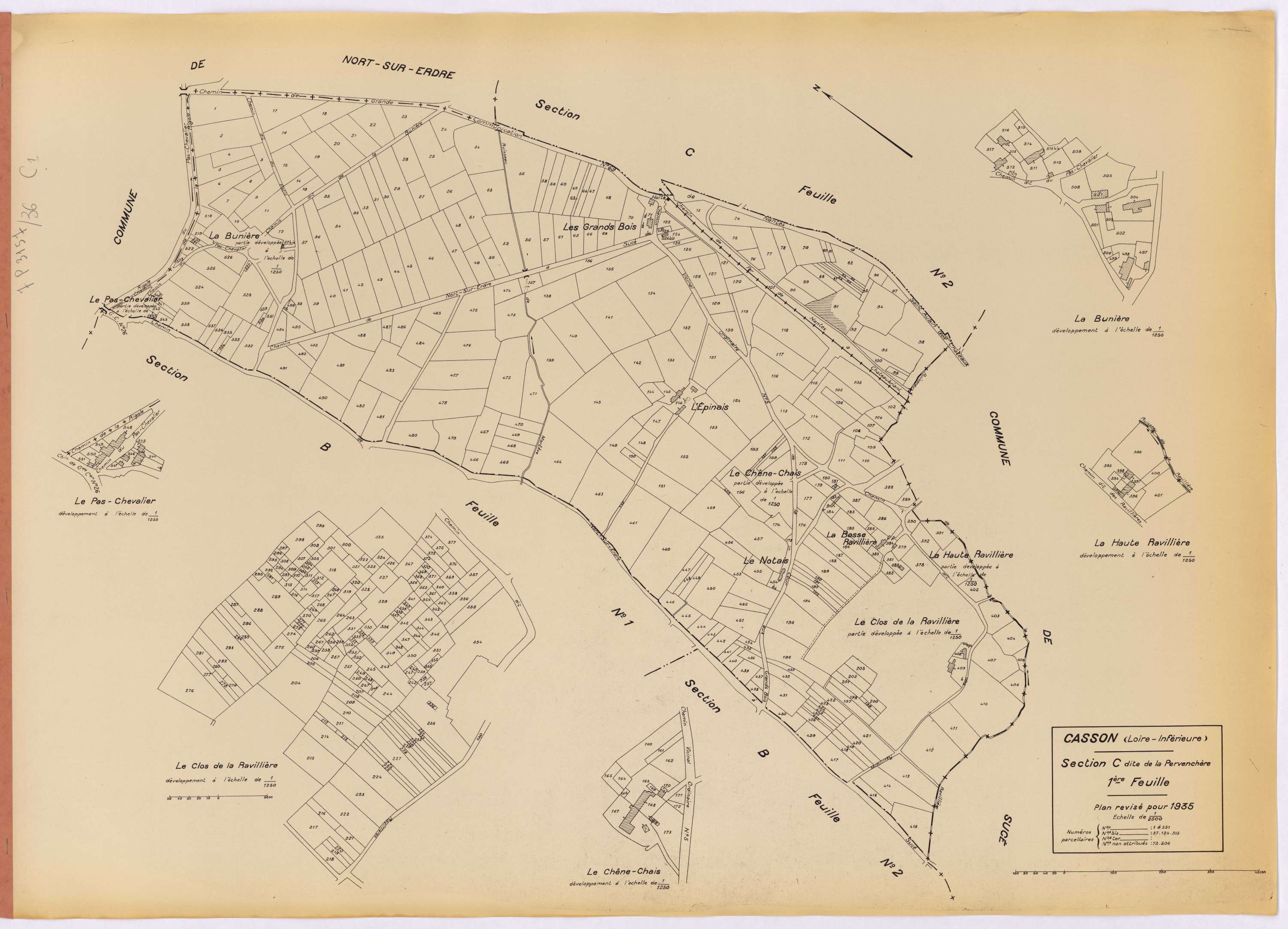 Casson - Section C1 Pervenchère (section de La) ; 1-551