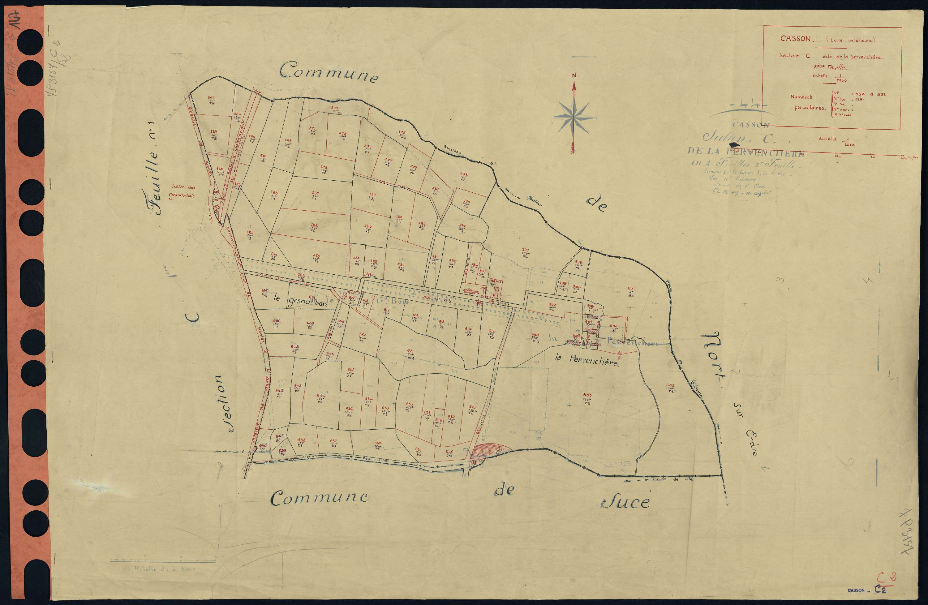Casson - Section C2 Pervenchère (section de La) . 552-652