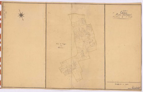 Casson - Section A2 (développement) Grande Nöé (section de La) ; développement du Clos de Vigne du Tertre