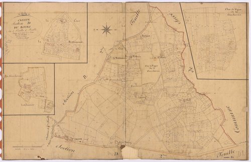 Casson - Section D1 Bourg (section du) ; 1-913