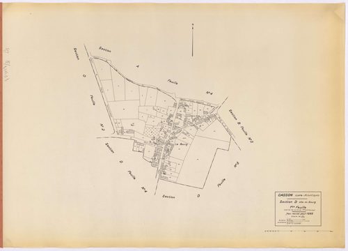 Casson - Section D1 Bourg (section du) ; 1-87