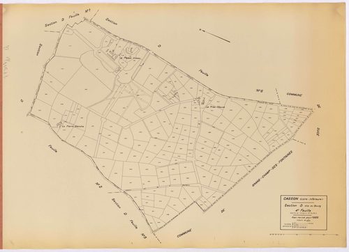 Casson - Section D4 Bourg (section du) ; 468-653