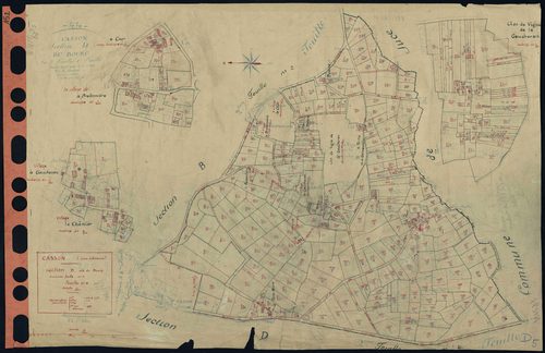 Casson - Section D5 Bourg (section du) . 654-1075