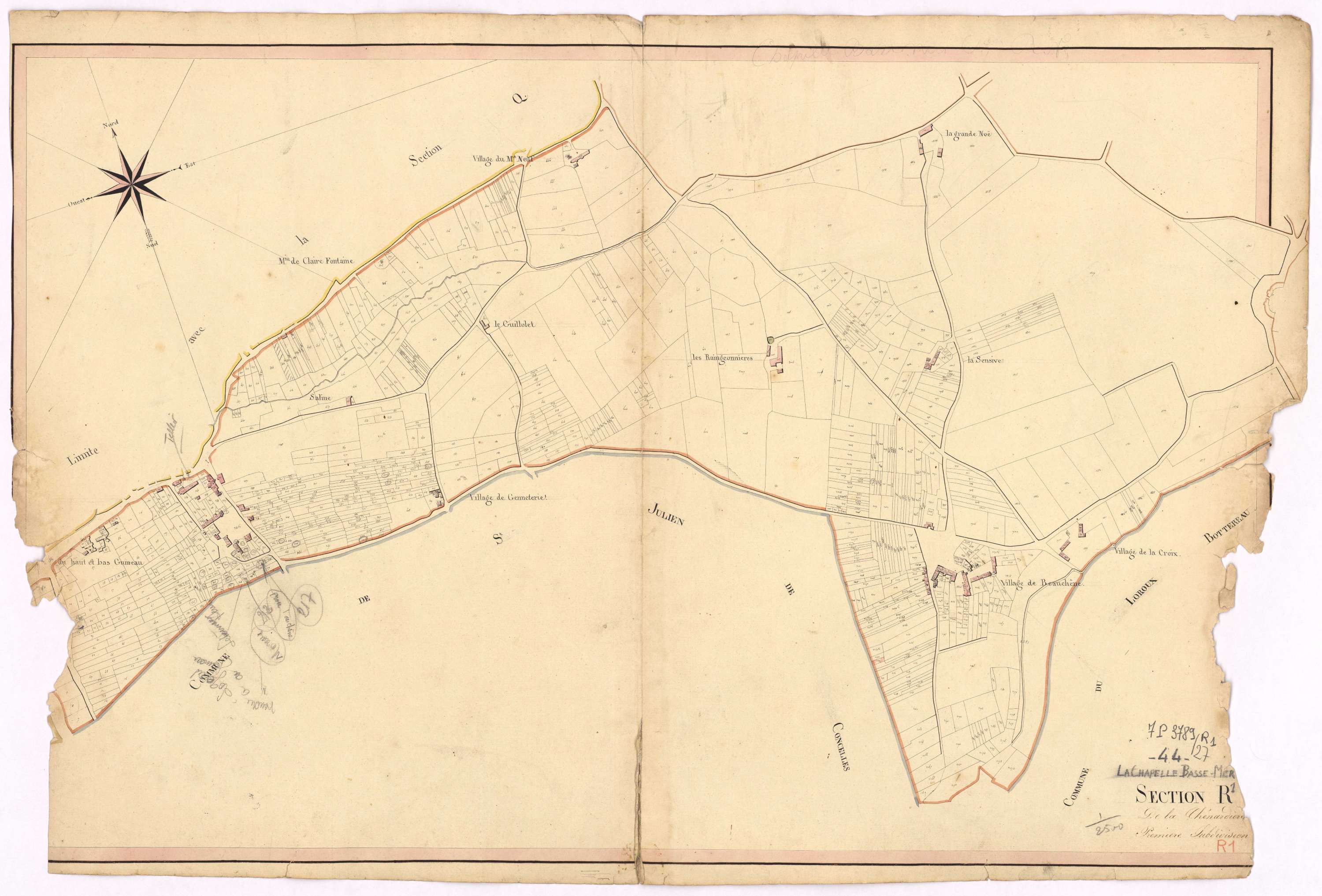 La Chapelle-Basse-Mer - Section R1 Chenardière (section de La)