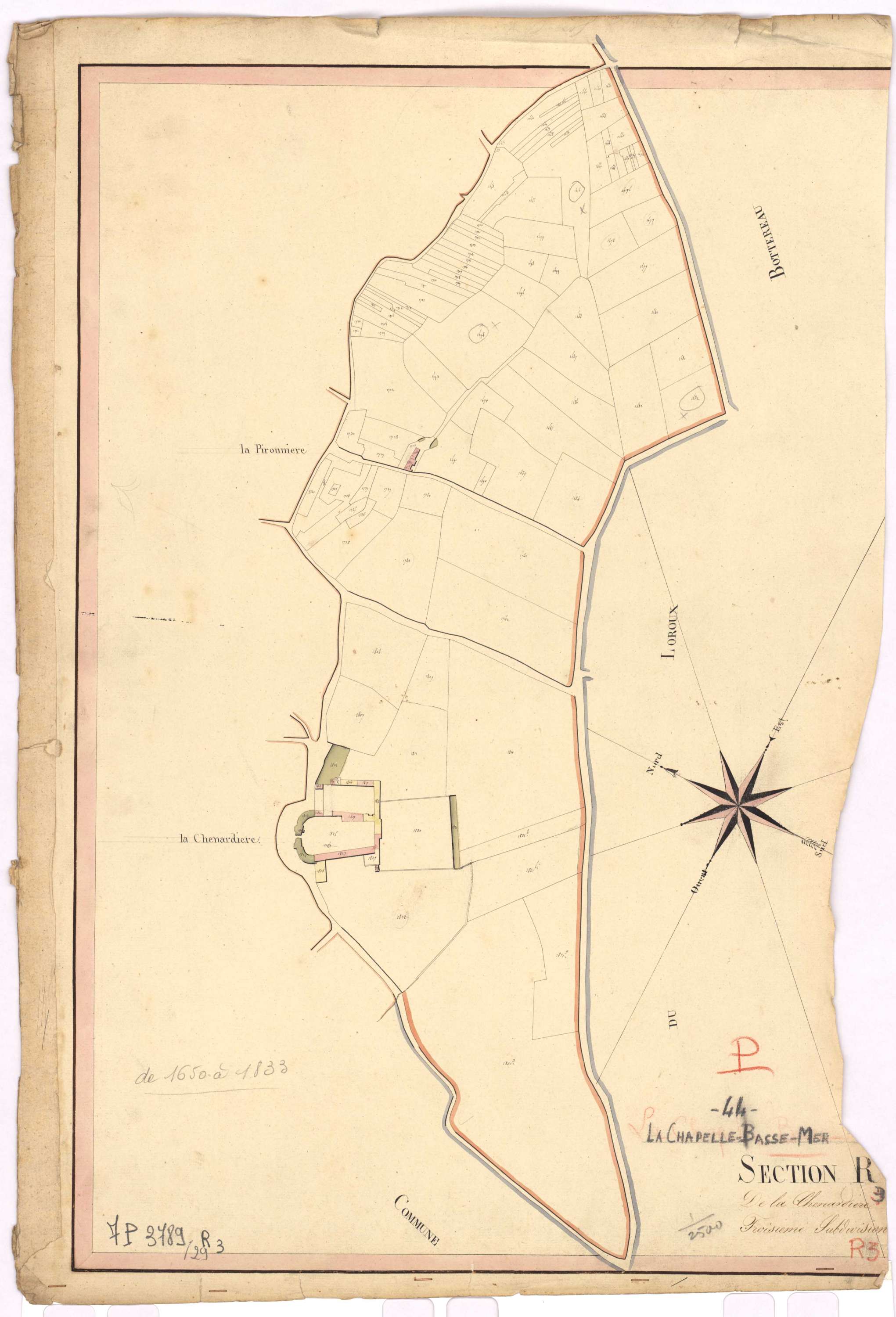 La Chapelle-Basse-Mer - Section R3 Chenardière (section de La)