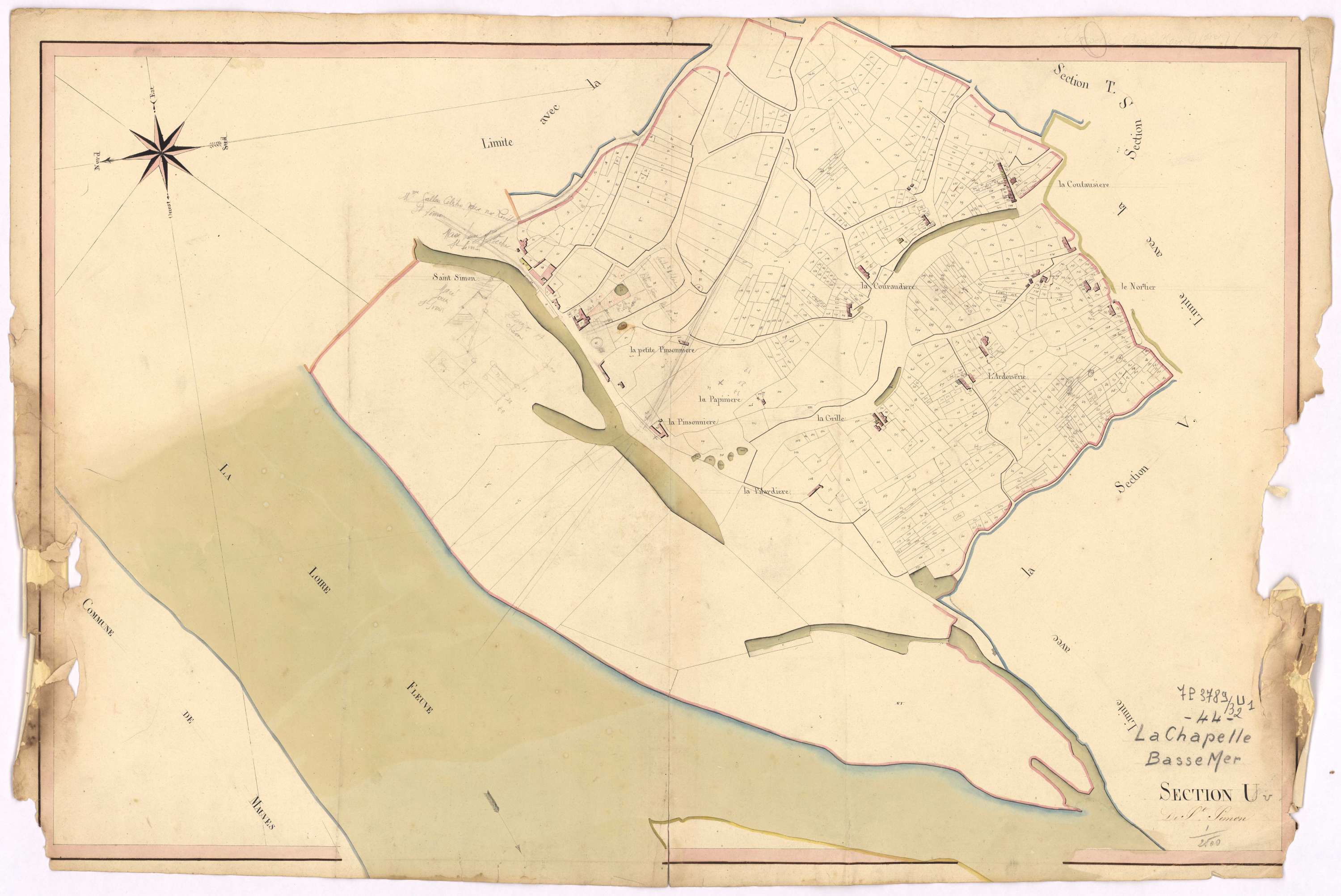 La Chapelle-Basse-Mer - Section U Saint-Simon (section de)