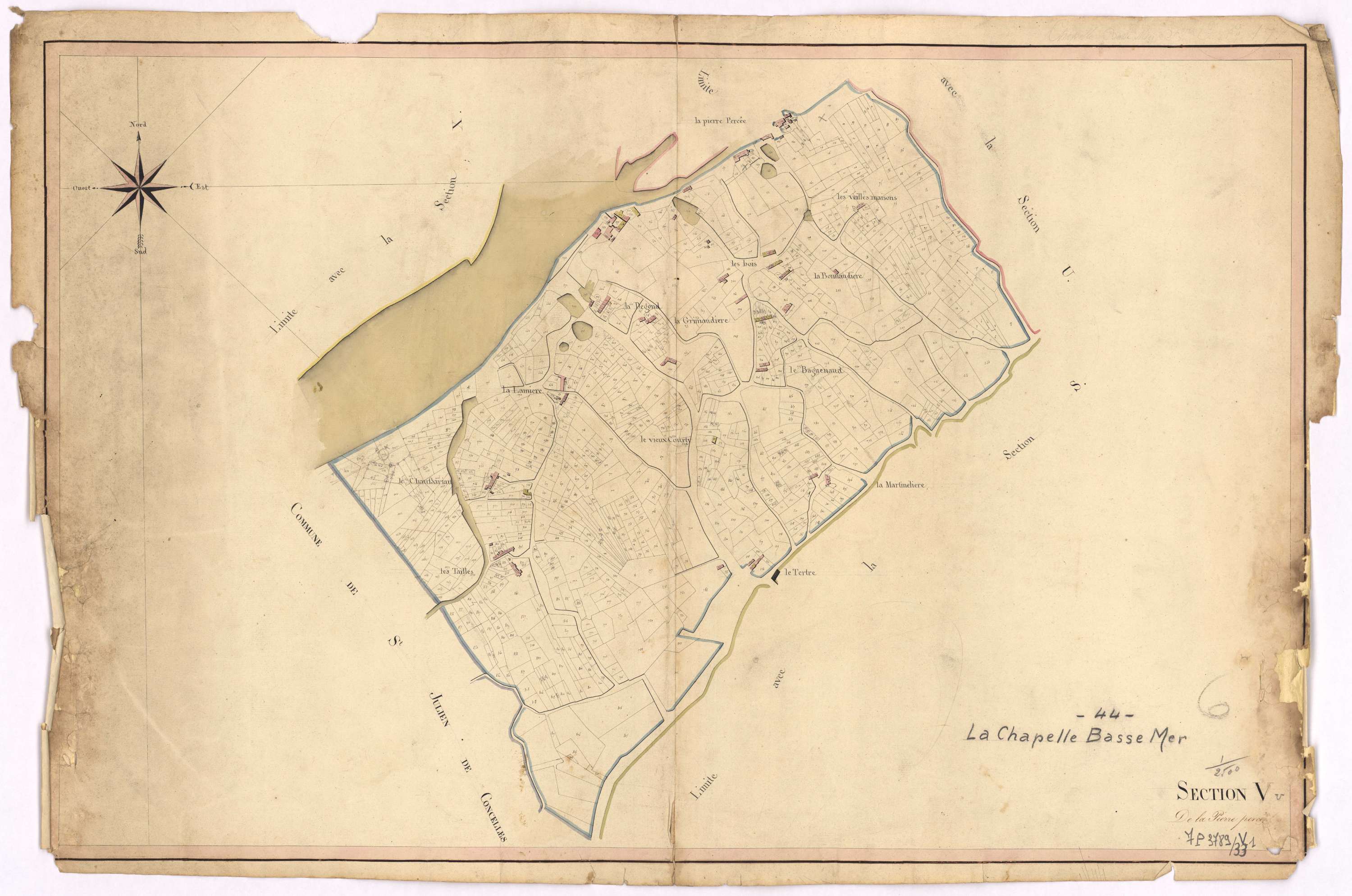 La Chapelle-Basse-Mer - Section V Pierre Percée (section de La)