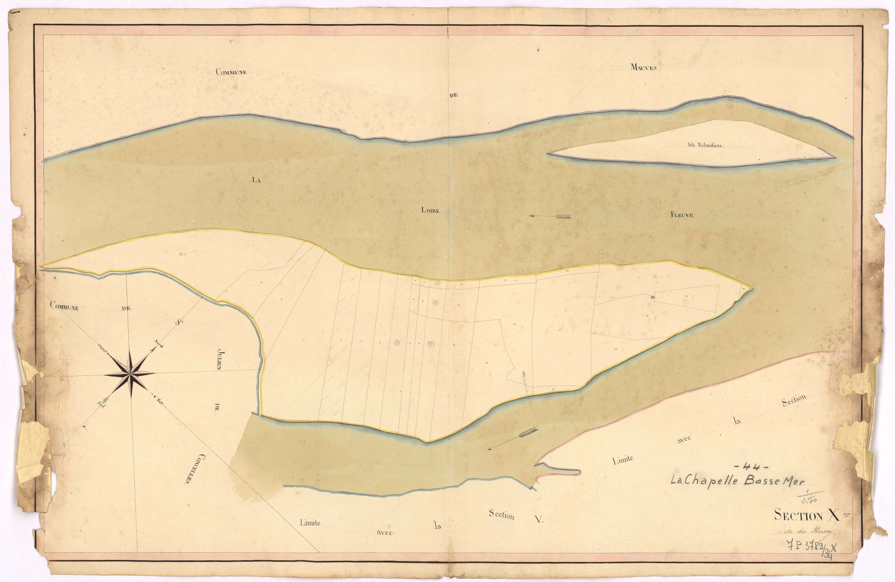 La Chapelle-Basse-Mer - Section X Rusay (section du)