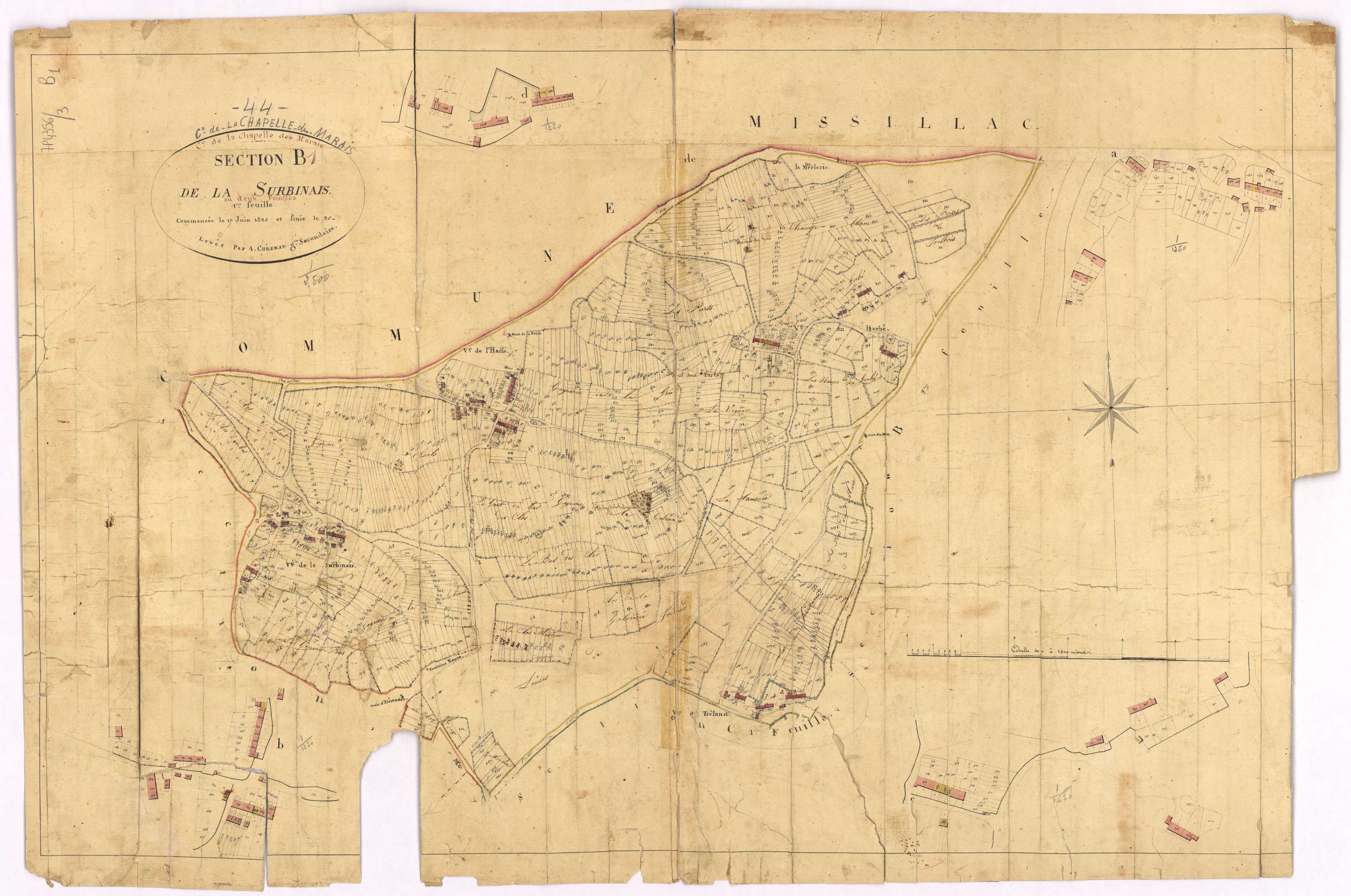 La Chapelle-des-Marais - Section B1 Surbinais (section de La)