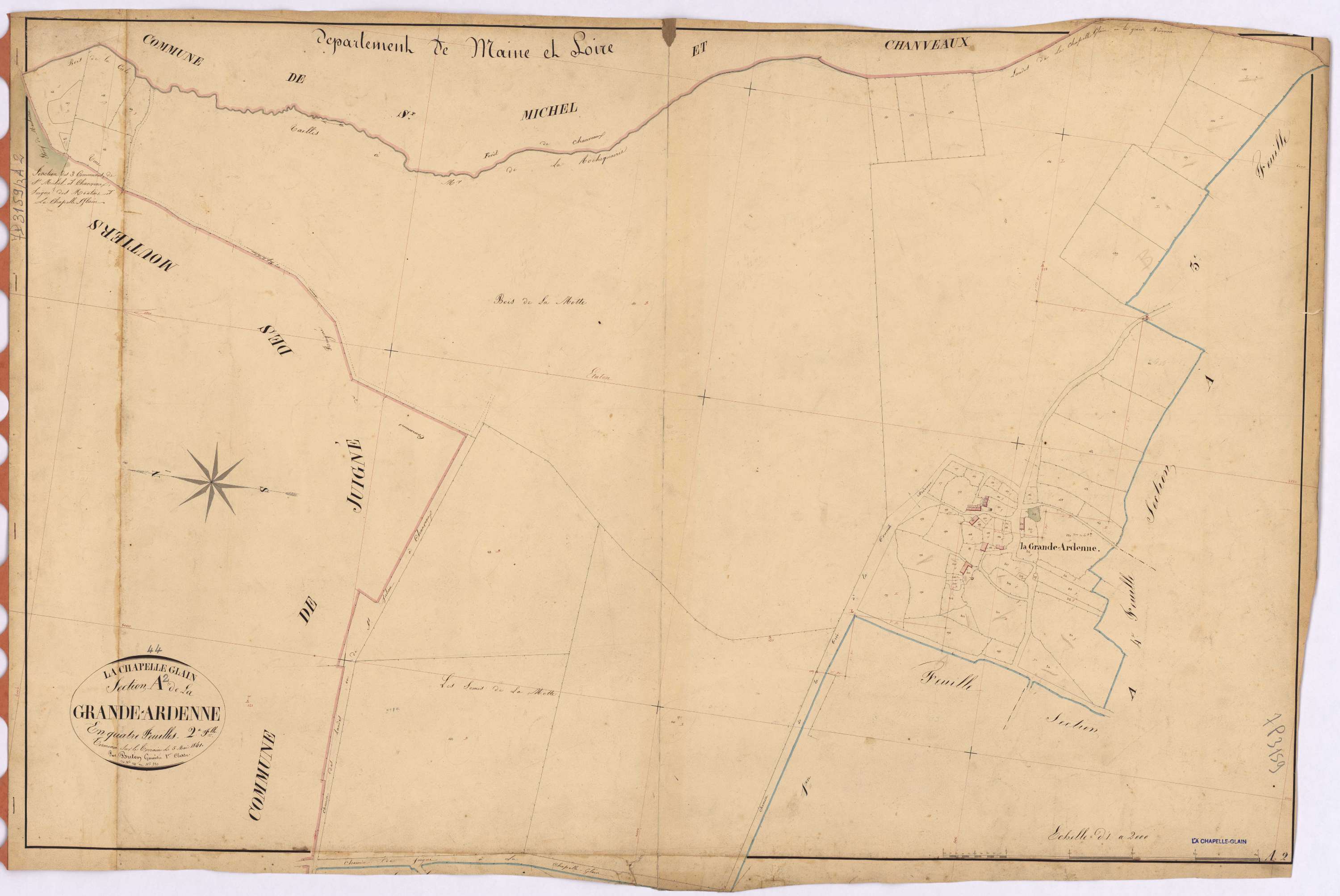 La Chapelle-Glain - Section A2 Grande-Ardenne (section de La) ; 141-220