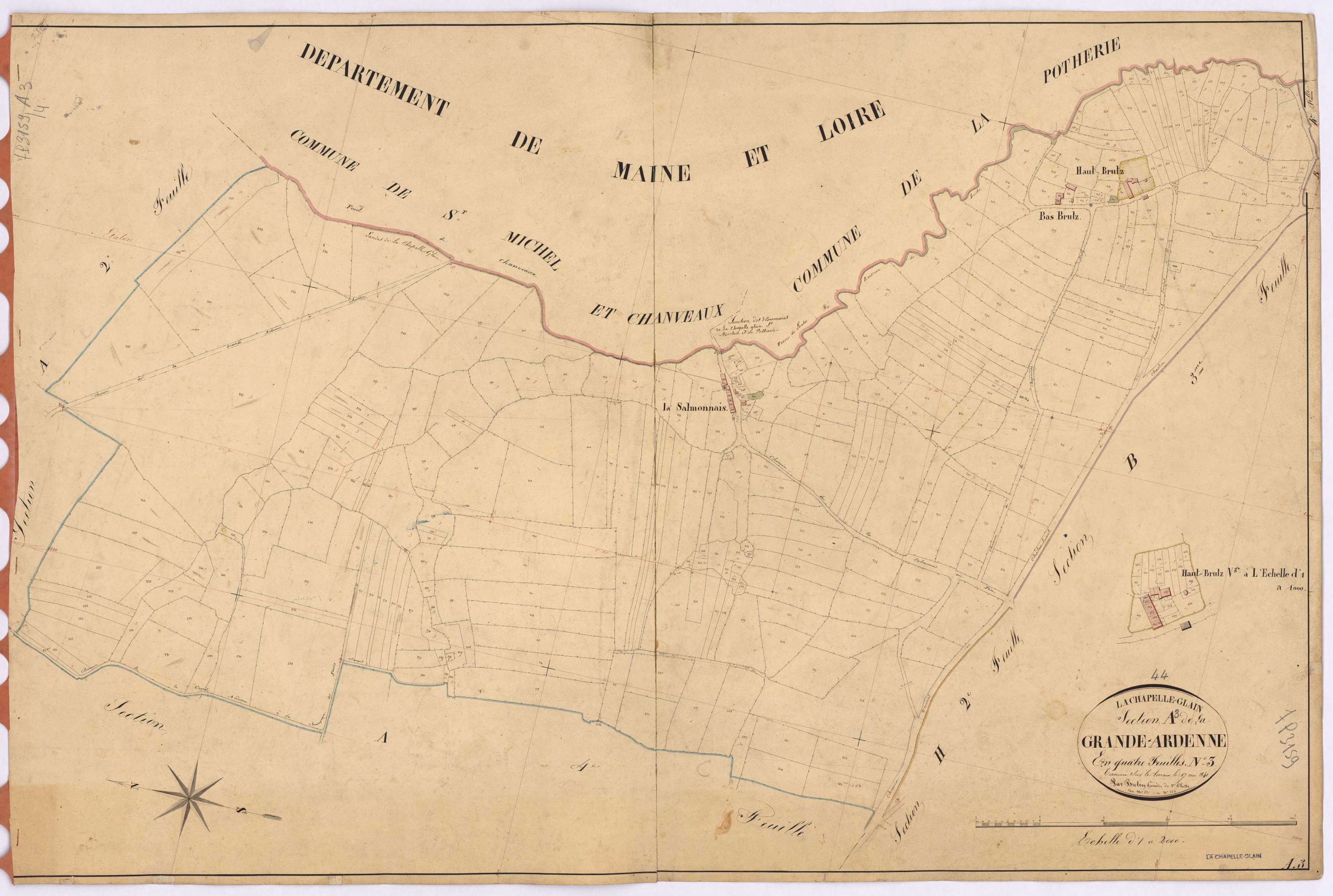 La Chapelle-Glain - Section A3 Grande-Ardenne (section de La) ; 221-563