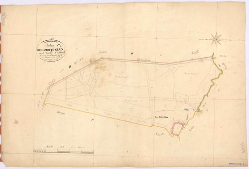 La Chapelle-Glain - Section C4 Motte-Glain (section de La) ; 696-732