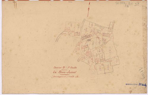La Chapelle-Glain - Section B1 (développement) Cheptais (section de La) ; développement du village du Bois Jumel