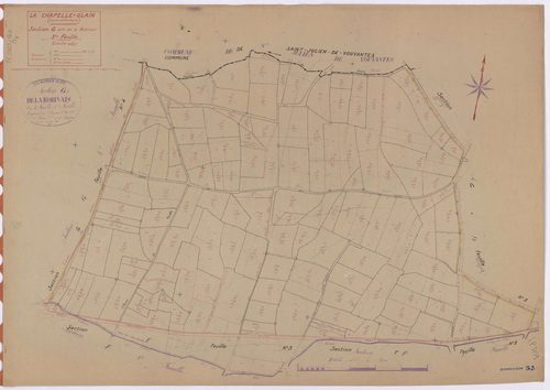 La Chapelle-Glain - Section G3 Robinais (section de La) ; 381-527