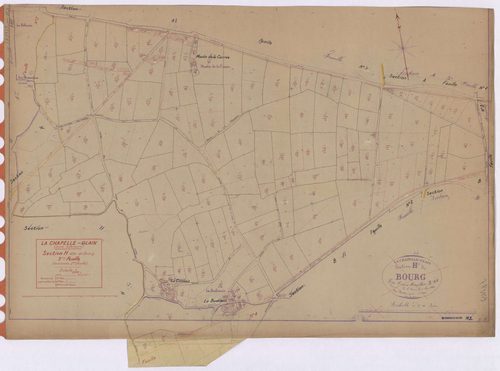 La Chapelle-Glain - Section H3 Bourg (section du) ; 233-391