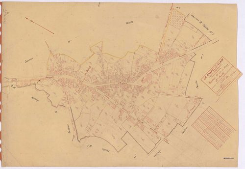 La Chapelle-Glain - Section H5 Bourg (section du) ; 525-817