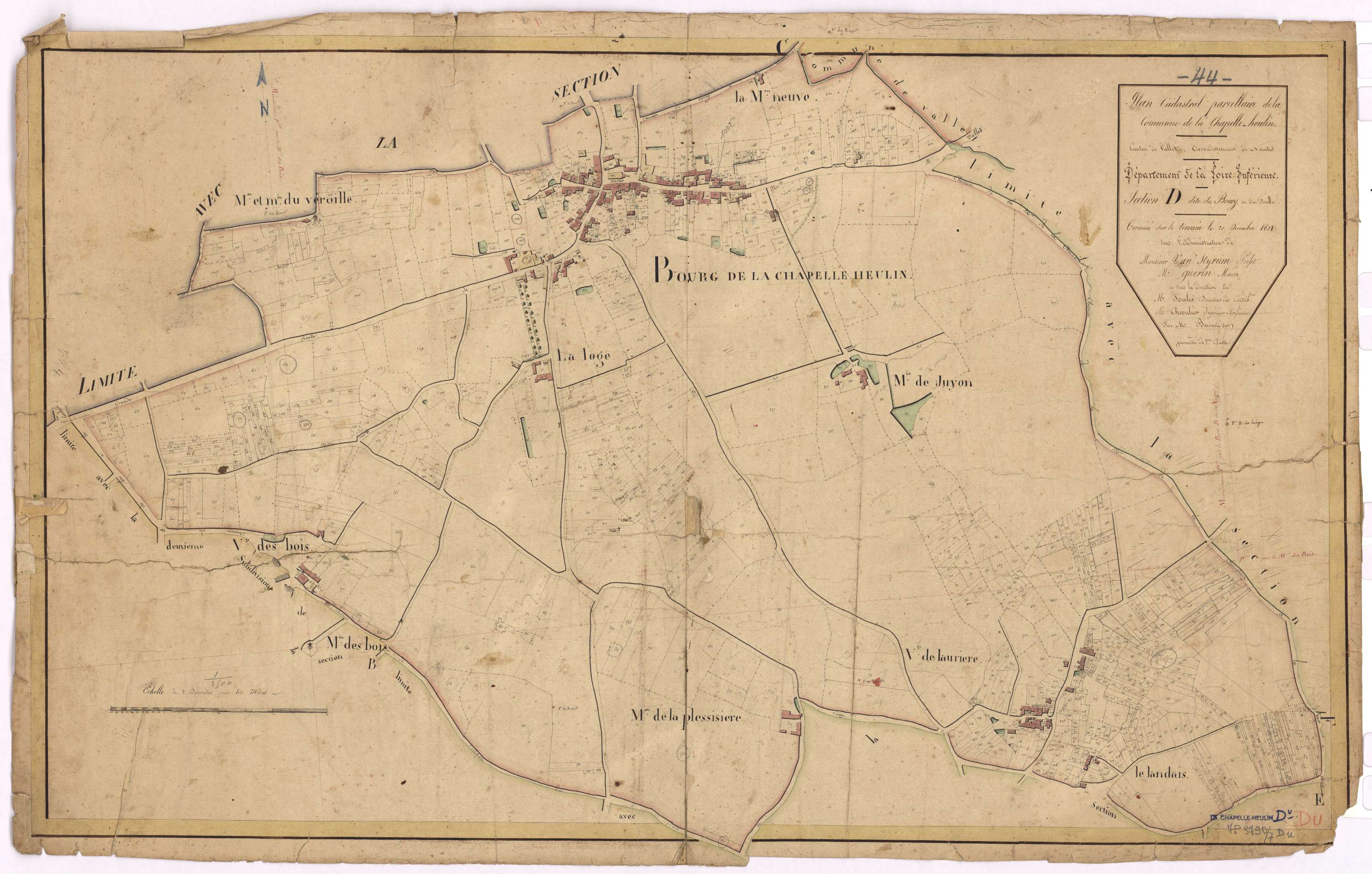 La Chapelle-Heulin - Section D Bourg (section du)