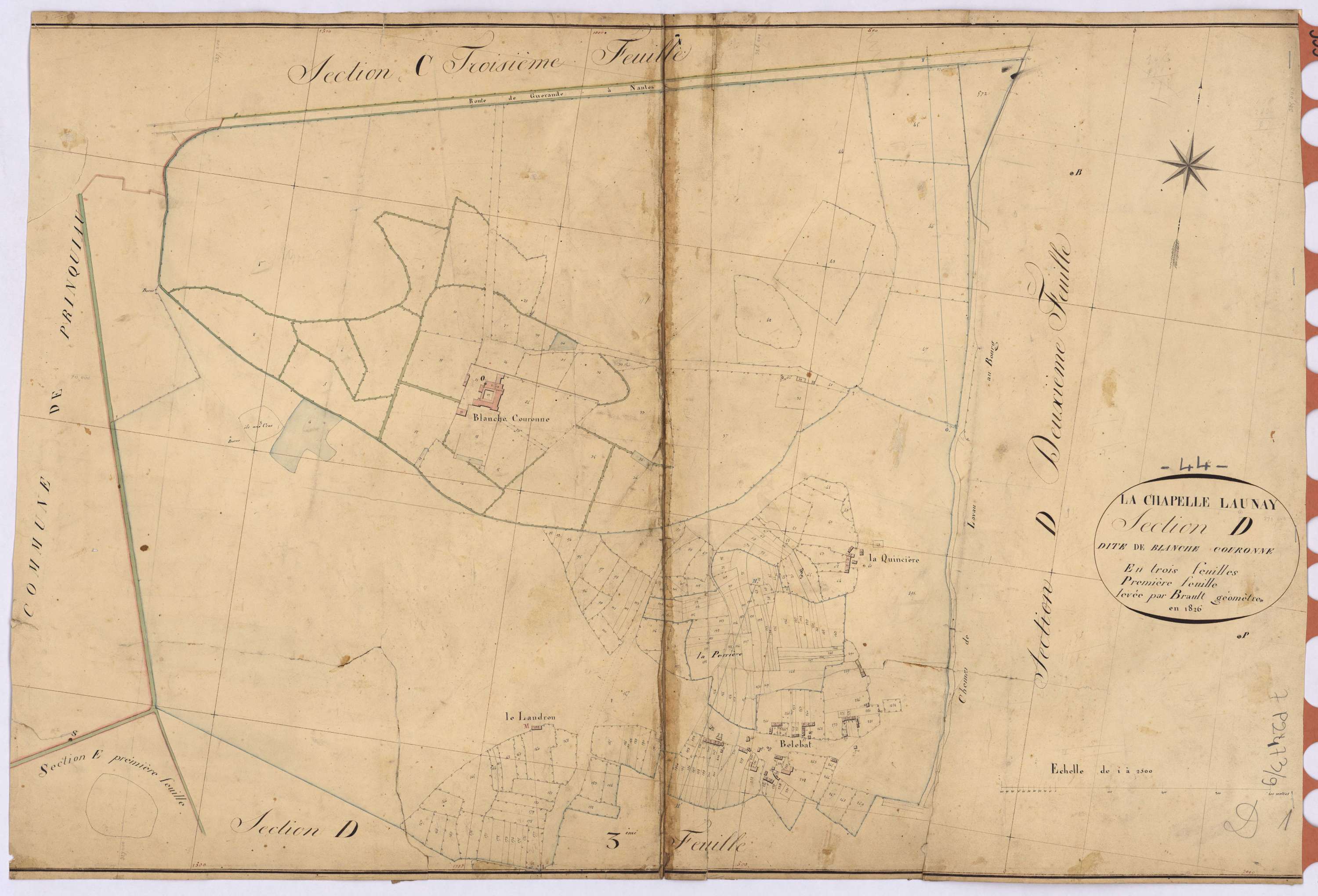 La Chapelle-Launay - Section D1 Blanche Couronne (section de)
