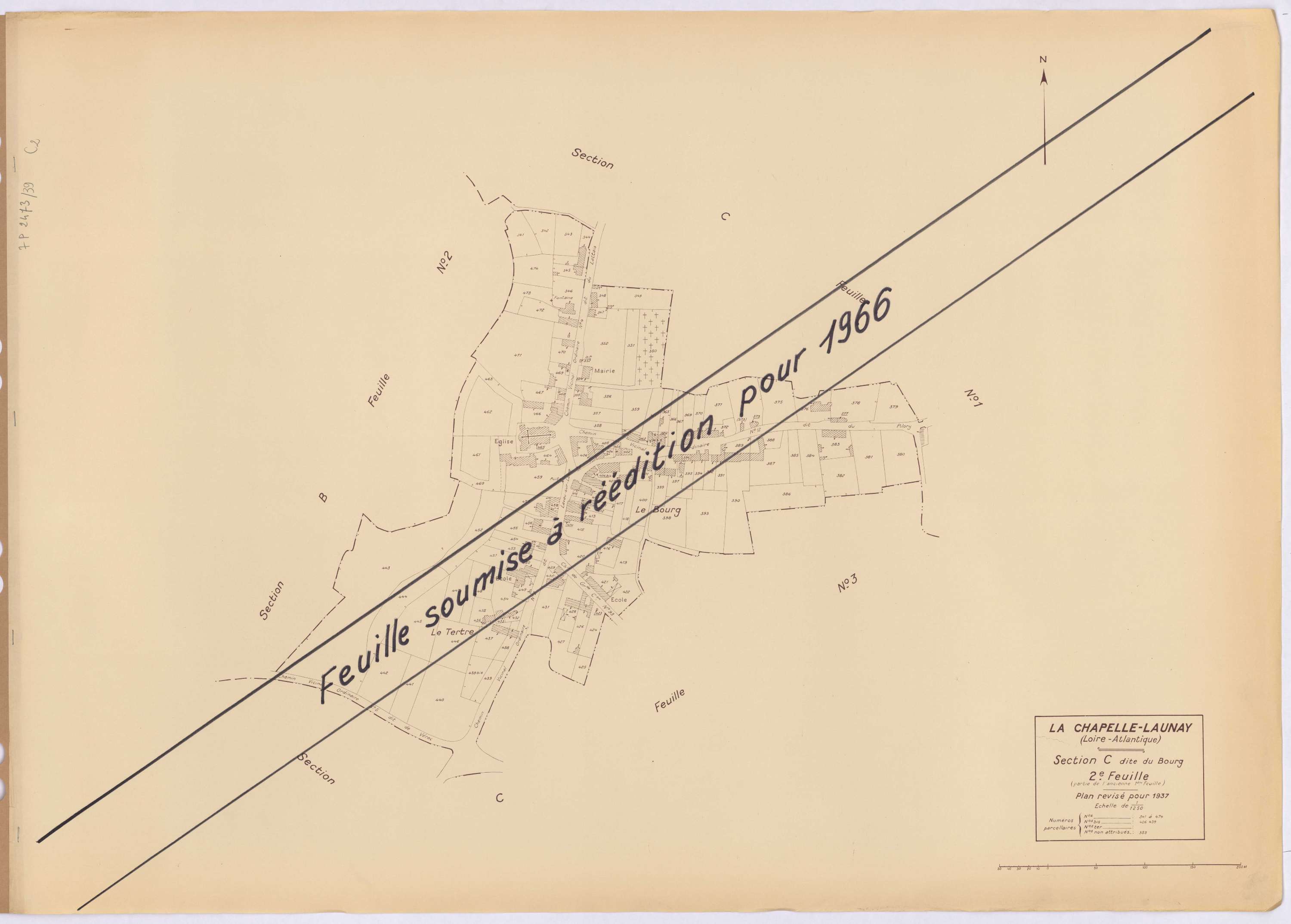 La Chapelle-Launay - Section C2 Bourg (section du) ; 341-474