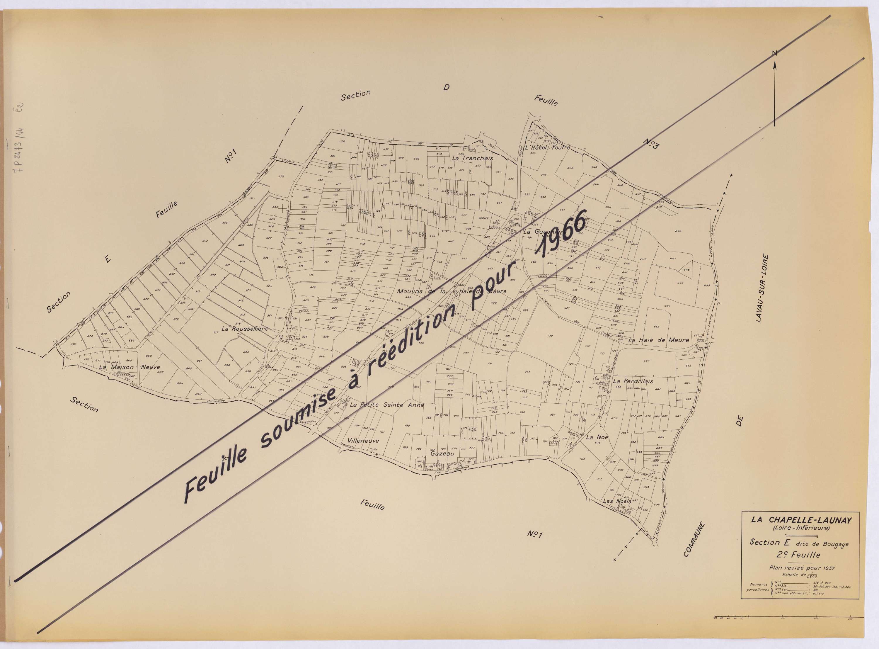 La Chapelle-Launay - Section E2 Bougaye (section de) ; 378-932