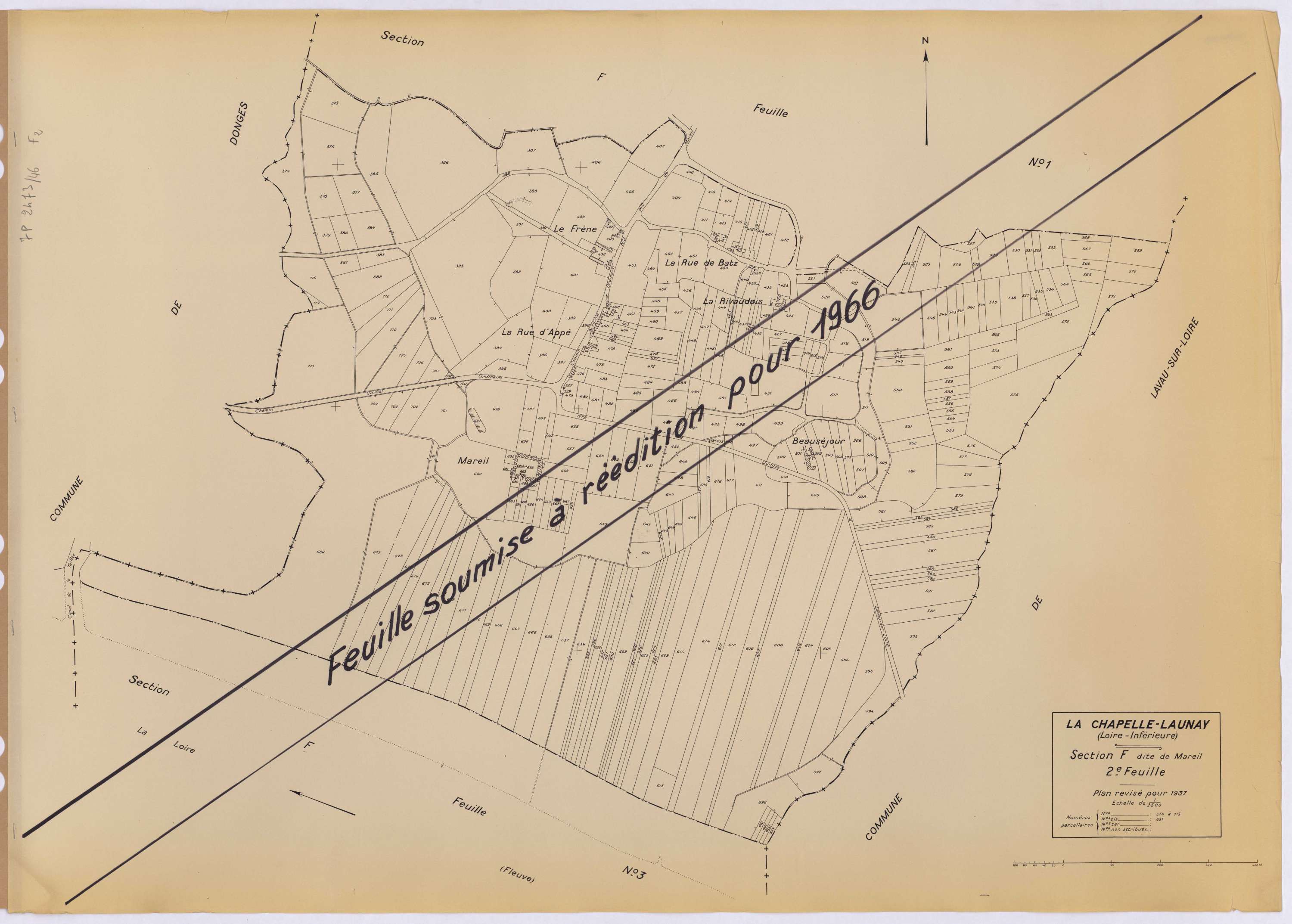 La Chapelle-Launay - Section F2 Mareil (section de) ; 374-715