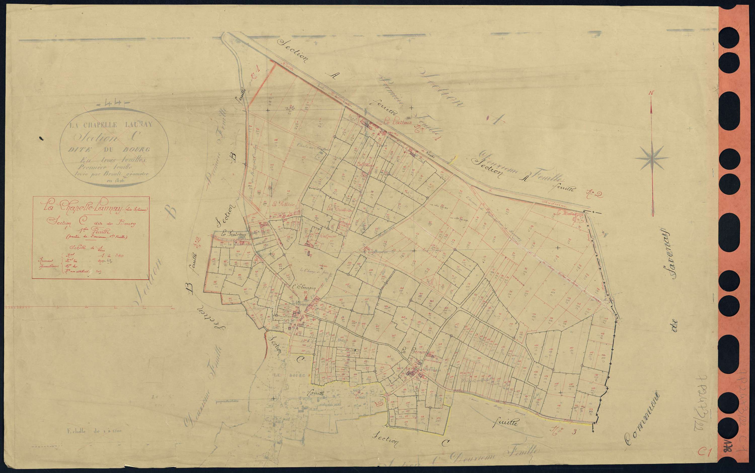 La Chapelle-Launay - Section C1 Bourg (section du) . 1-340