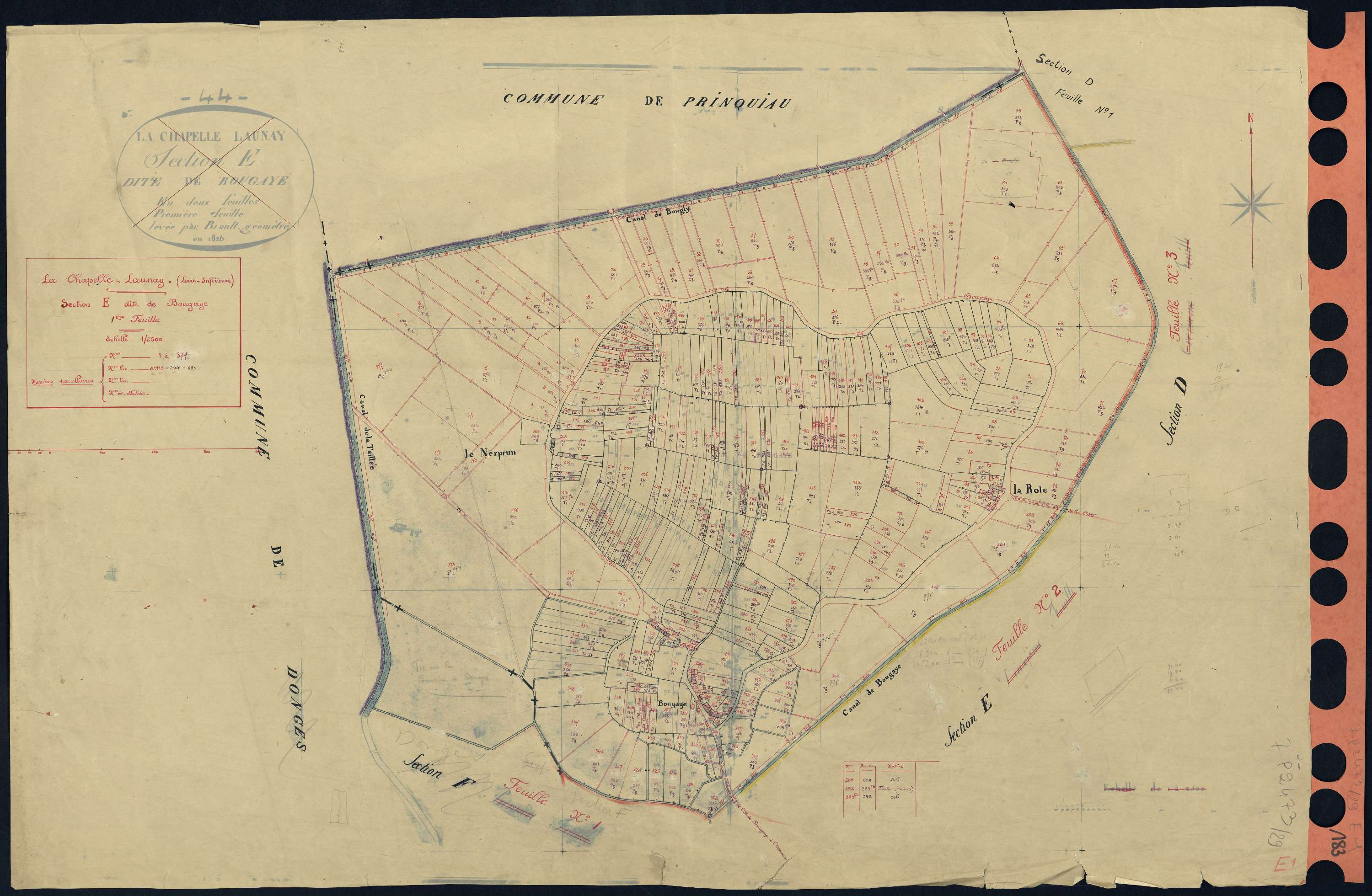 La Chapelle-Launay - Section E1 Bougaye (section de) . 1-379