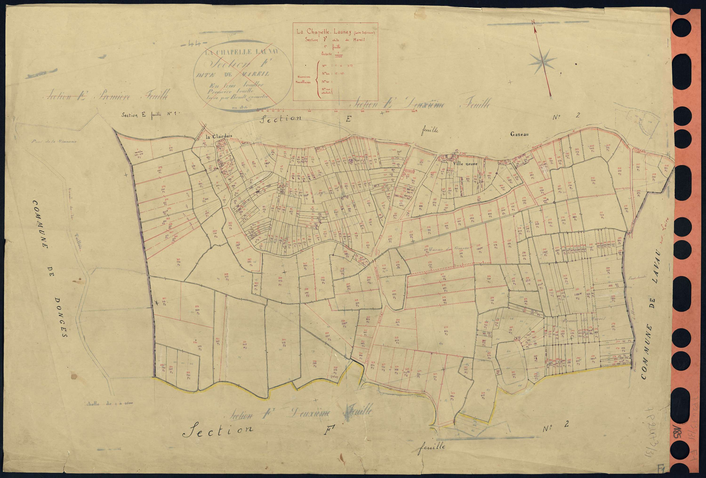 La Chapelle-Launay - Section F1 Mareil (section de) . 1-373