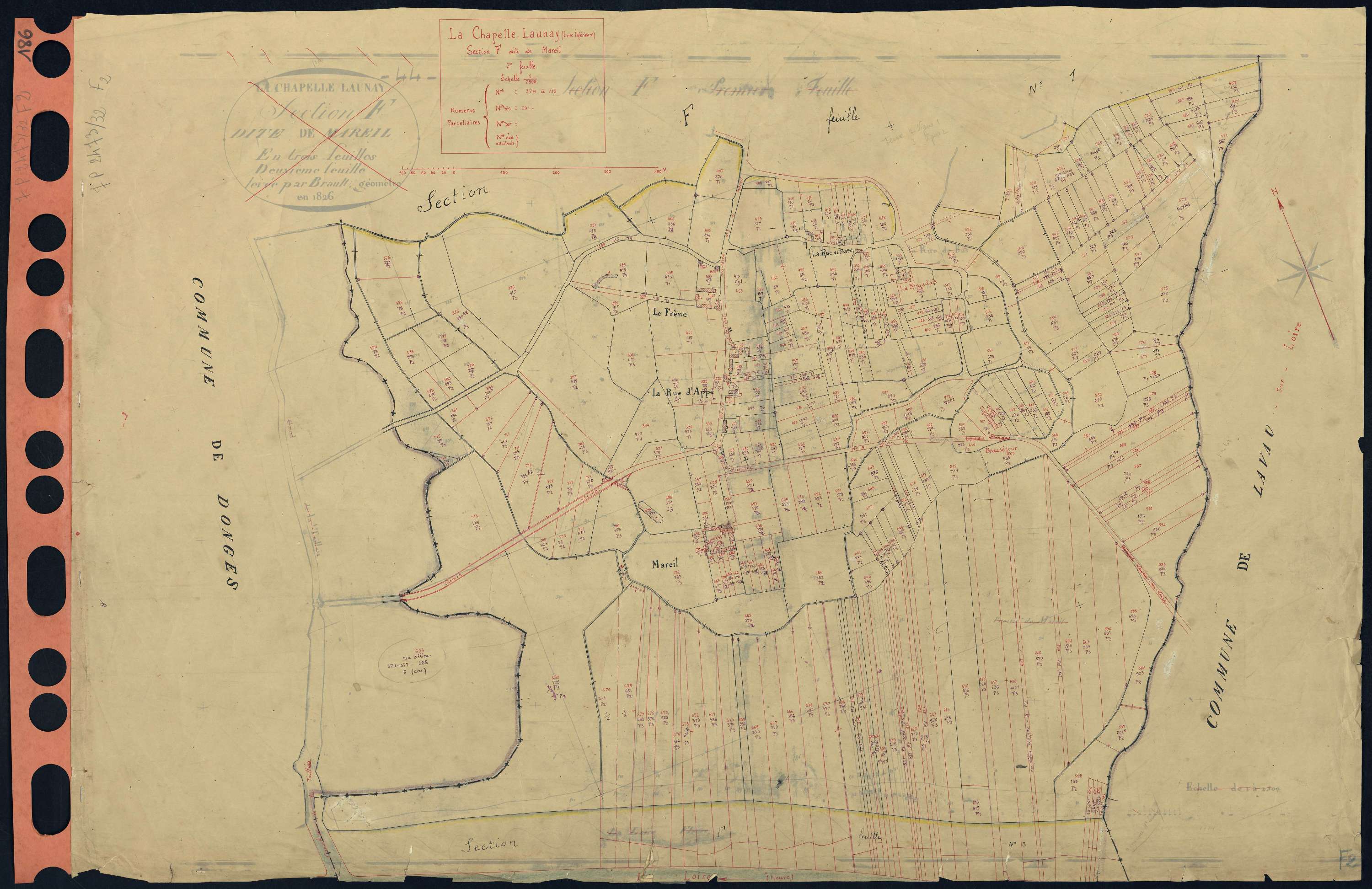 La Chapelle-Launay - Section F2 Mareil (section de) . 374-715
