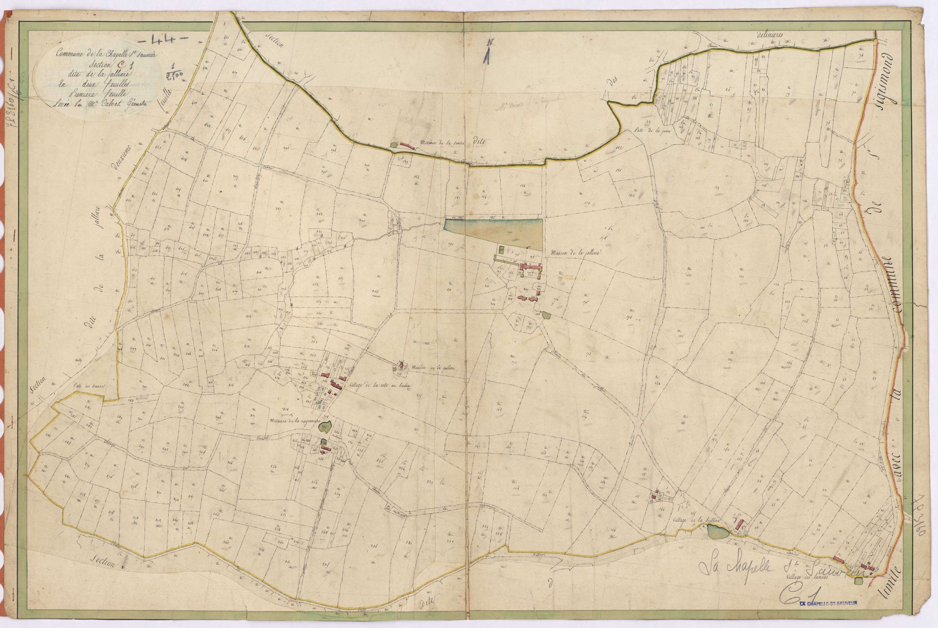 La Chapelle-Saint-Sauveur - Section C1 Jallière (section de La)