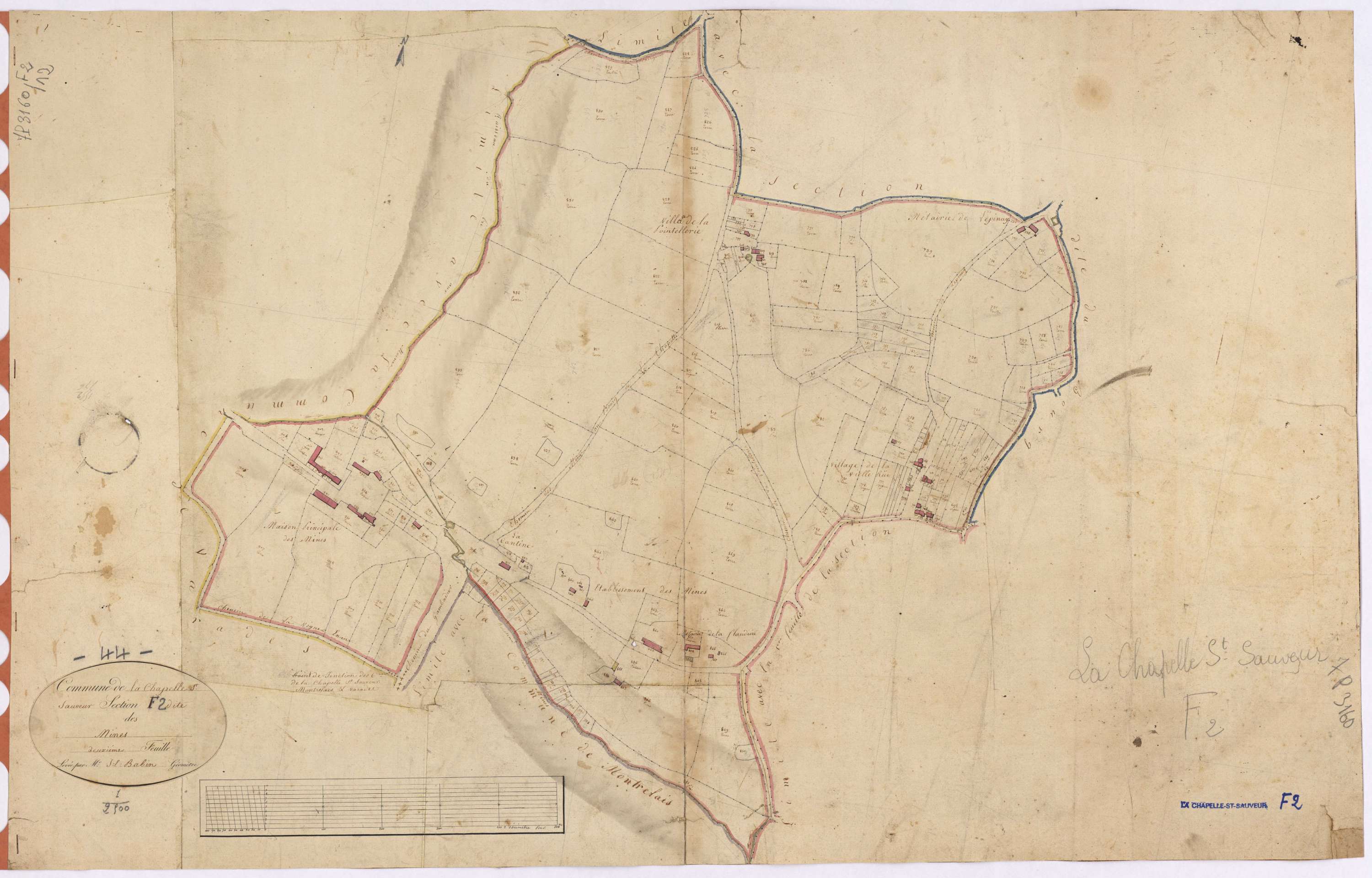 La Chapelle-Saint-Sauveur - Section F2 Mines (section des)
