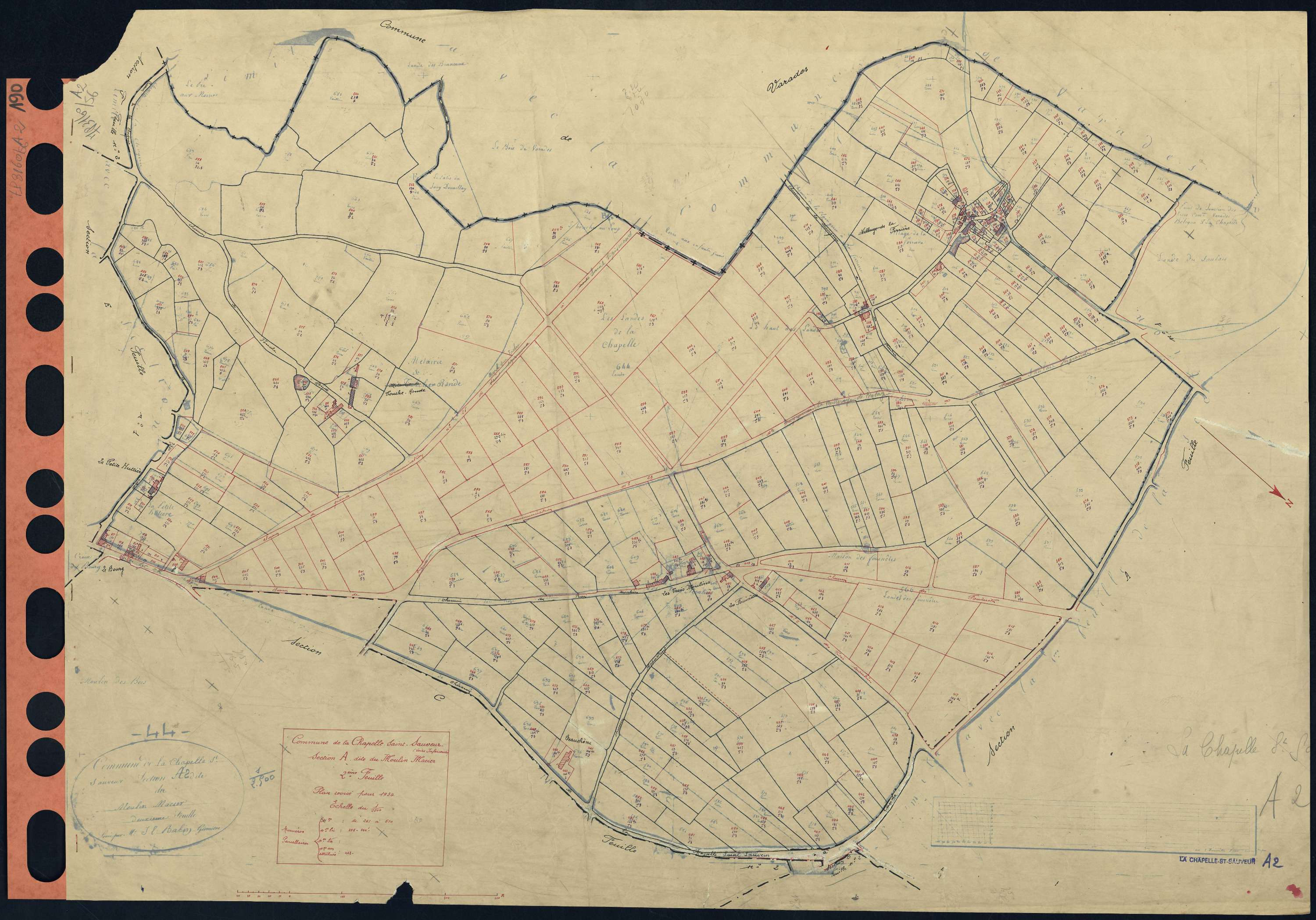 La Chapelle-Saint-Sauveur - Section A2 Moulin Macier (section du) . 261-610
