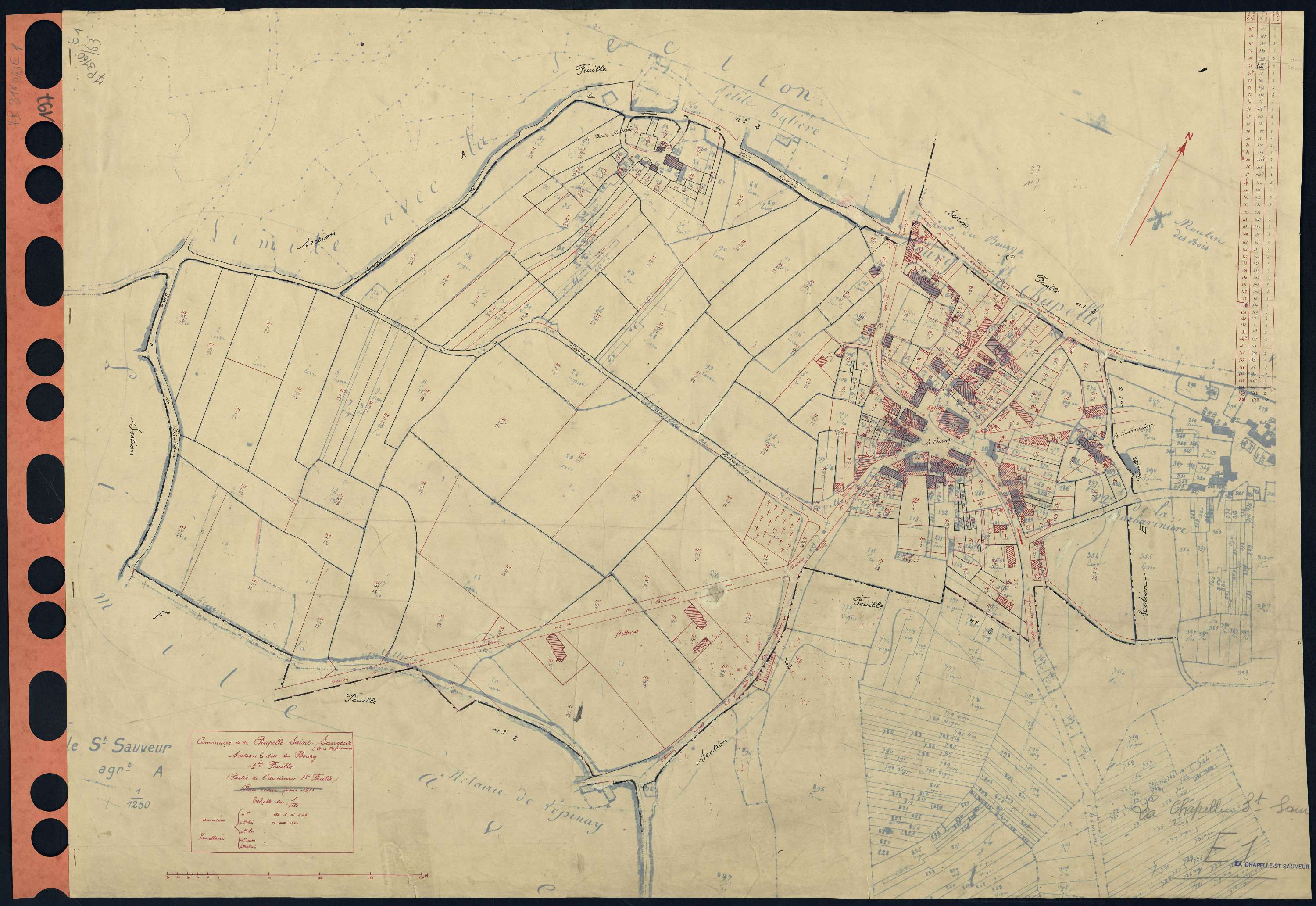 La Chapelle-Saint-Sauveur - Section E1 Bourg (section du) . 1-249