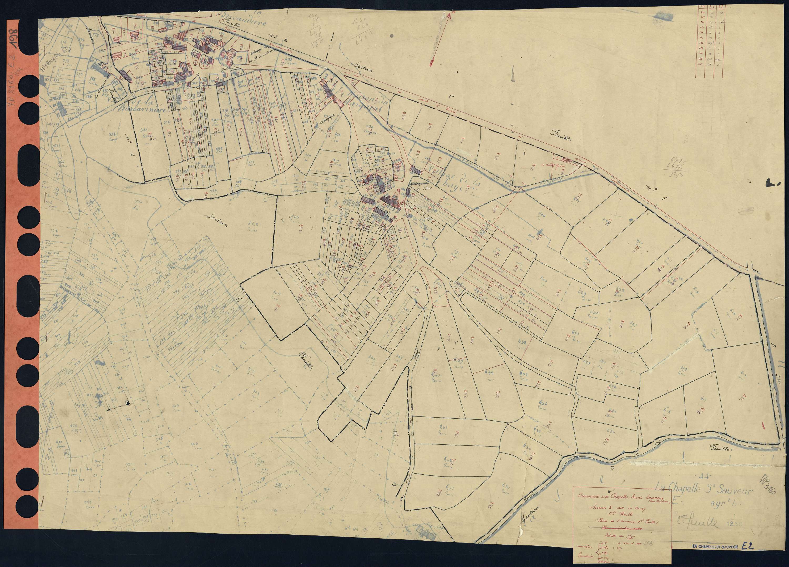 La Chapelle-Saint-Sauveur - Section E2 Bourg (section du) . 250-494