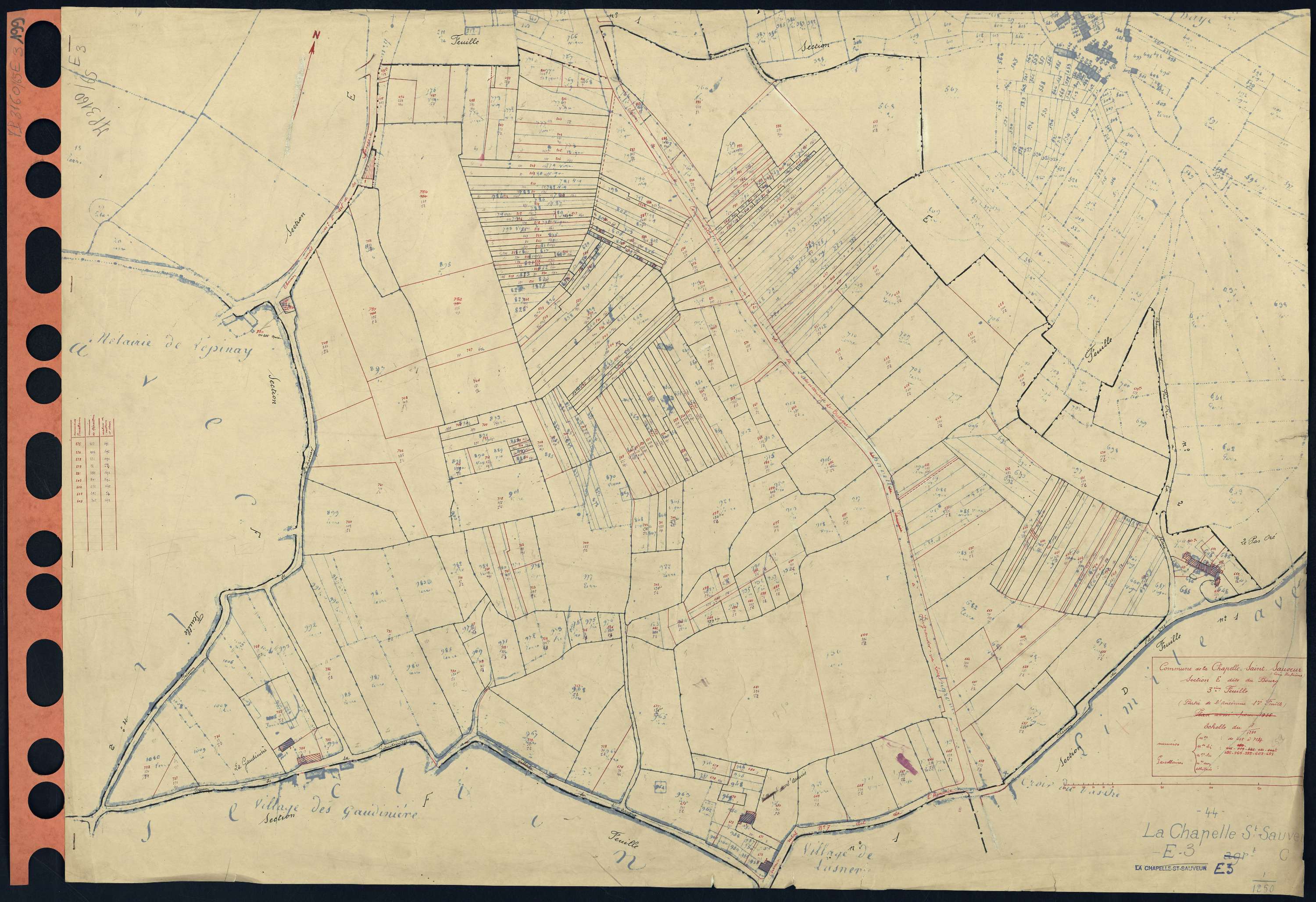 La Chapelle-Saint-Sauveur - Section E3 Bourg (section du) . 495-754