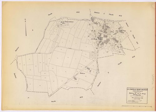 La Chapelle-Saint-Sauveur - Section E1 Bourg (section du) ; 1-249