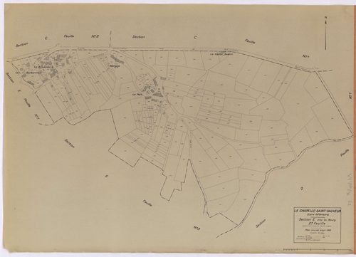 La Chapelle-Saint-Sauveur - Section E2 Bourg (section du) ; 250-494