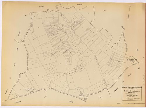 La Chapelle-Saint-Sauveur - Section E3 Bourg (section du) ; 495-754